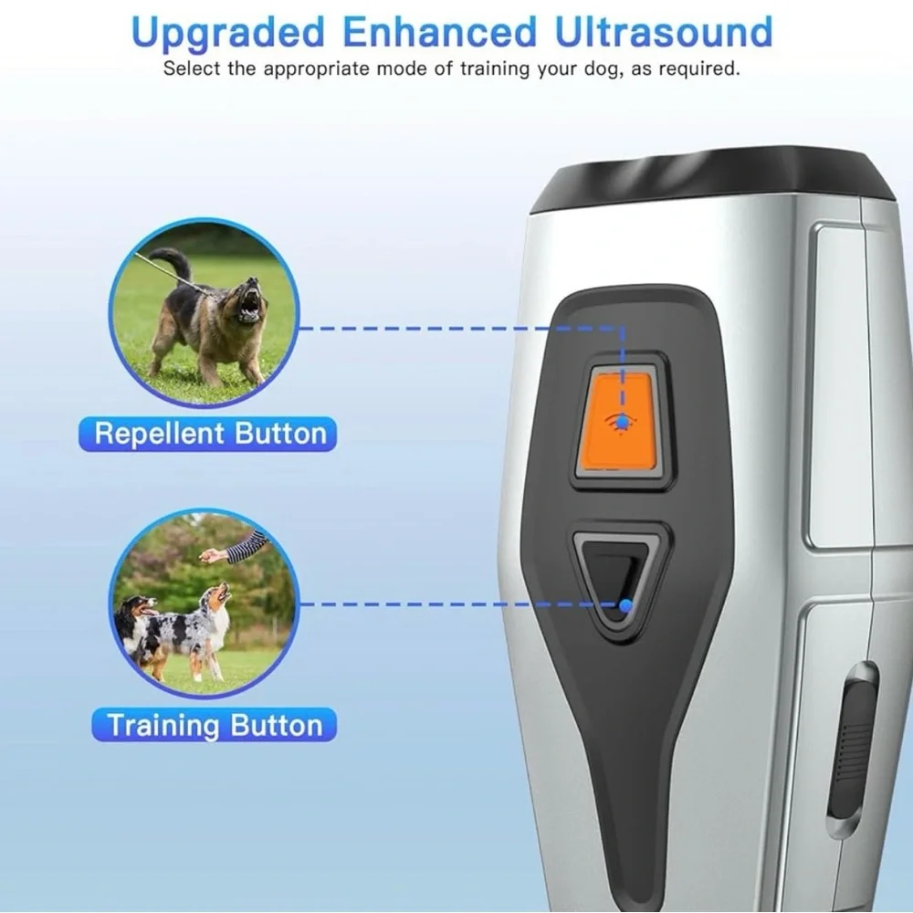 Dog Bark Deterrent Devices,3 in 1 Dual Sensor Anti Barking Device Training june